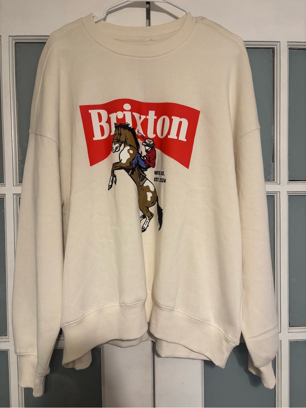 Brixton Rodeo Cream Crewneck Sweatshirt